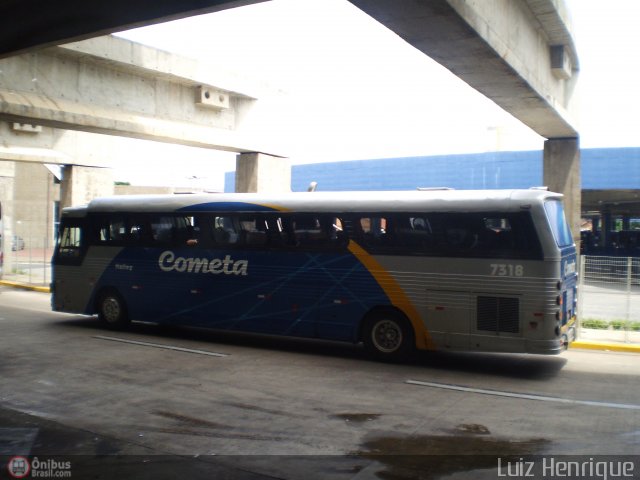 Viação Cometa 7318 na cidade de Campinas, São Paulo, Brasil, por Luiz Henrique. ID da foto: 283759.