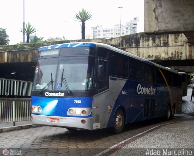 Viação Cometa 7693 na cidade de Belo Horizonte, Minas Gerais, Brasil, por Adão Raimundo Marcelino. ID da foto: 285180.