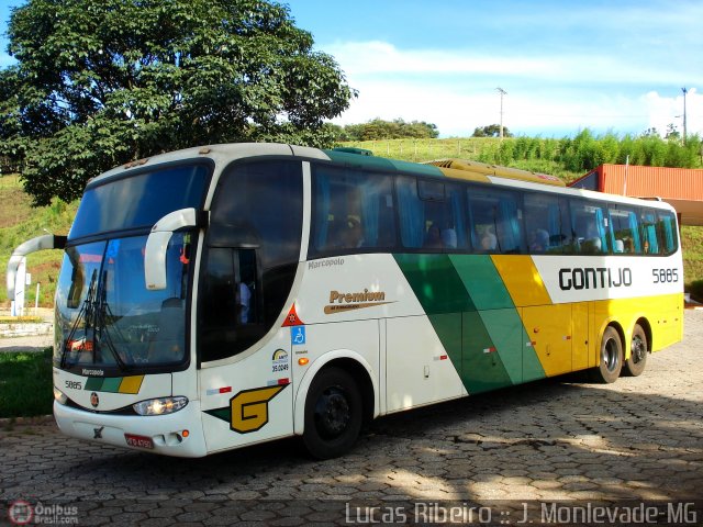 Empresa Gontijo de Transportes 5885 na cidade de João Monlevade, Minas Gerais, Brasil, por Lucas  Ribeiro. Número da foto: #284562.