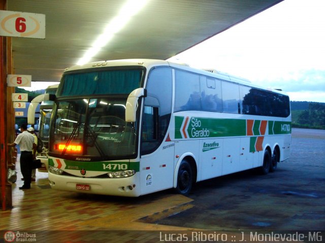 Cia. São Geraldo de Viação 14710 na cidade de João Monlevade, Minas Gerais, Brasil, por Lucas  Ribeiro. Número da foto: #285491.