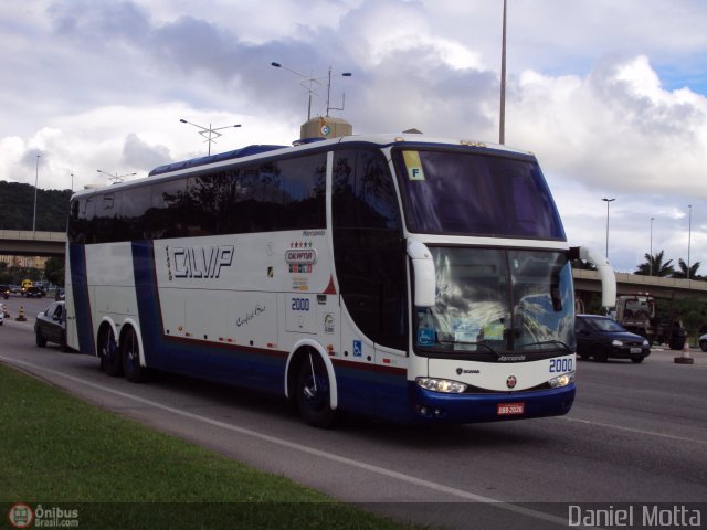 Viação Calvip 2000 na cidade de Florianópolis, Santa Catarina, Brasil, por Daniel Motta. Número da foto: #285722.