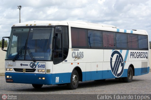 Auto Viação Progresso 6410 na cidade de Caruaru, Pernambuco, Brasil, por Carlos Eduardo Lopes. ID da foto: 286440.