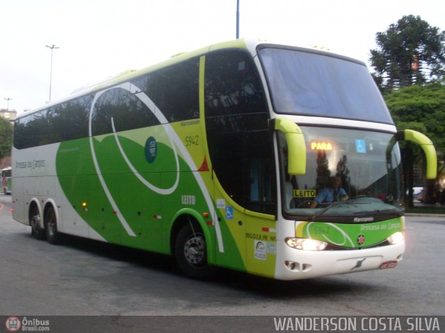 Expresso Princesa dos Campos 5942 na cidade de Curitiba, Paraná, Brasil, por Wanderson Costa Silva. Número da foto: #287020.