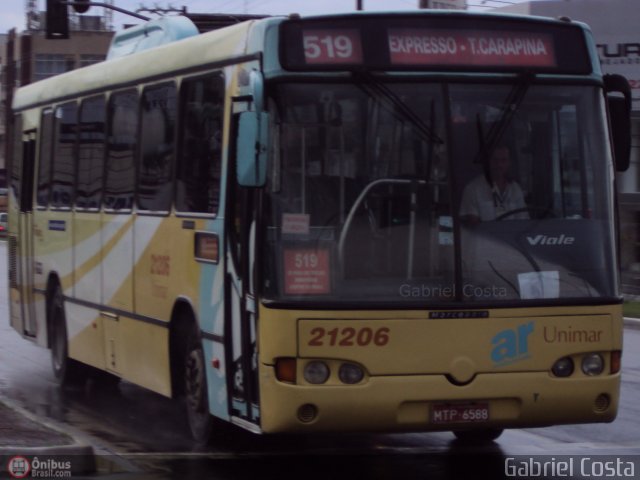 Unimar Transportes 21206 na cidade de Vitória, Espírito Santo, Brasil, por Gabriel Costa. ID da foto: 290216.