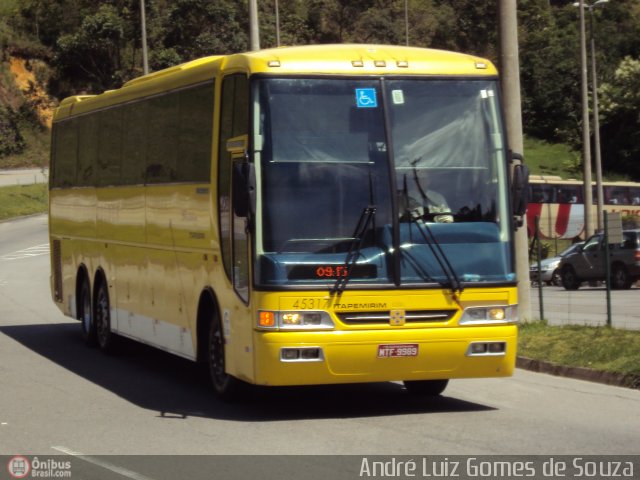 Viação Itapemirim 45317 na cidade de Petrópolis, Rio de Janeiro, Brasil, por André Luiz Gomes de Souza. ID da foto: 290245.