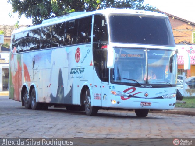 Eucatur - Empresa União Cascavel de Transportes e Turismo 4215 na cidade de Porto Velho, Rondônia, Brasil, por Alex da Silva Rodrigues. ID da foto: 291272.