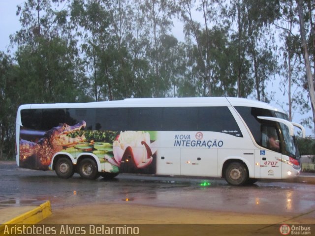 Viação Nova Integração 4707 na cidade de Cuiabá, Mato Grosso, Brasil, por Alex da Silva Rodrigues. Número da foto: #291283.