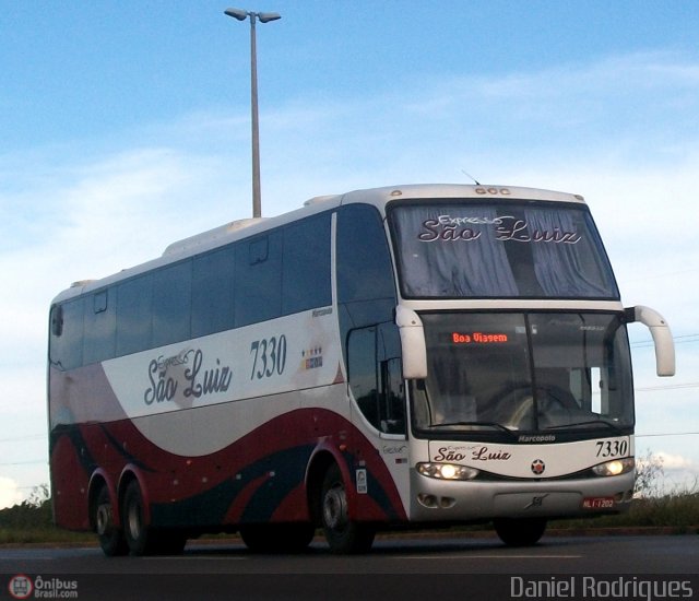 Expresso São Luiz 7330 na cidade de Samambaia, Distrito Federal, Brasil, por Daniel Rodrigues. Número da foto: #291367.
