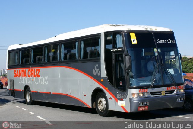 Viação Santa Cruz 6250 na cidade de São Paulo, São Paulo, Brasil, por Carlos Eduardo Lopes. Número da foto: #291405.