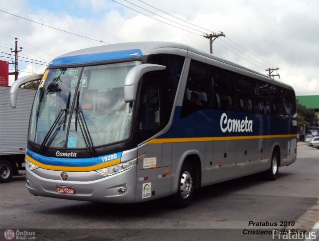 Viação Cometa 10288 na cidade de São Paulo, São Paulo, Brasil, por Cristiano Soares da Silva. ID da foto: 292006.