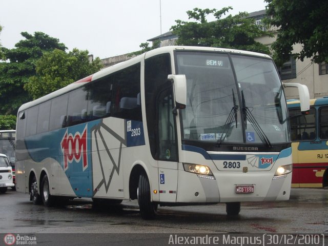 Auto Viação 1001 2803 na cidade de Rio de Janeiro, Rio de Janeiro, Brasil, por Alexandre  Magnus. Número da foto: #291264.