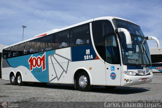 Auto Viação 1001 2814 na cidade de Rio de Janeiro, Rio de Janeiro, Brasil, por Carlos Eduardo Lopes. ID da foto: 291397.