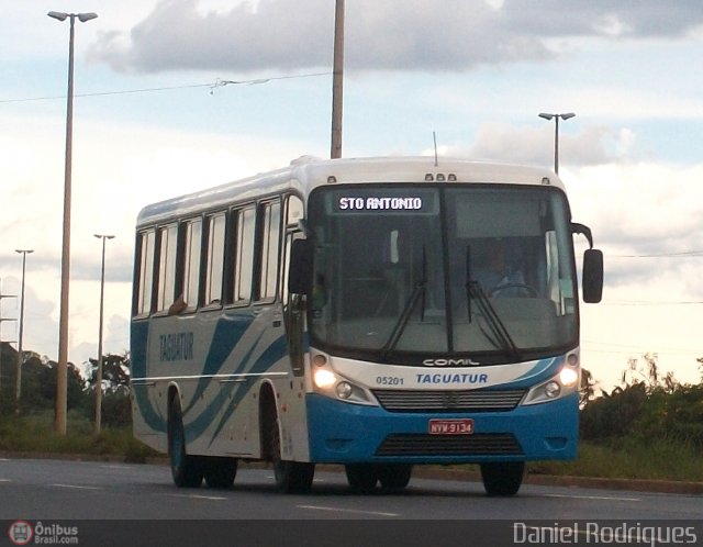 Taguatur - Taguatinga Transporte e Turismo 05201 na cidade de Samambaia, Distrito Federal, Brasil, por Daniel Rodrigues. Número da foto: #292629.