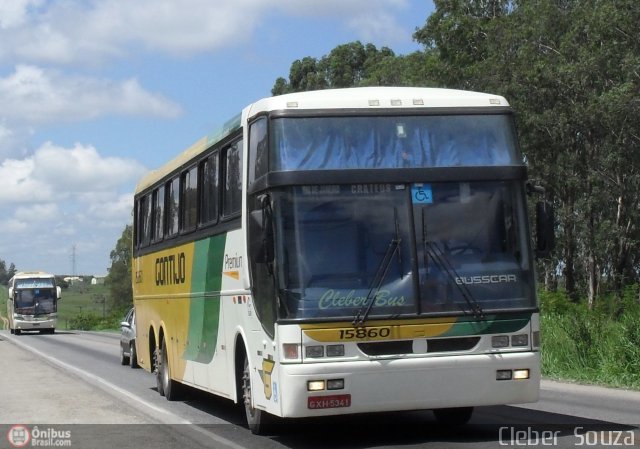 Empresa Gontijo de Transportes 15860 na cidade de Vitória da Conquista, Bahia, Brasil, por Cleber Bus. ID da foto: 292838.