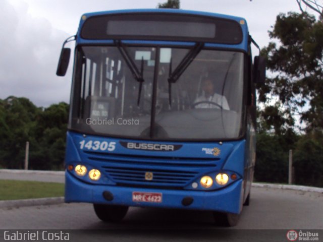 Viação Praia Sol 14305 na cidade de Vila Velha, Espírito Santo, Brasil, por Gabriel Costa. Número da foto: #292756.