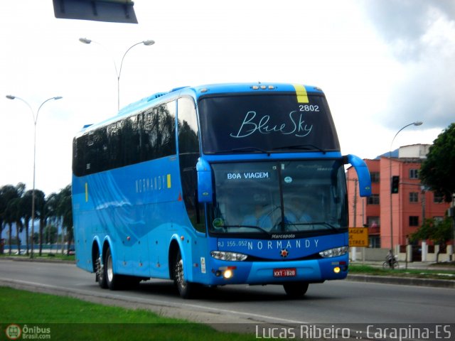Viação Normandy do Triângulo 2802 na cidade de Serra, Espírito Santo, Brasil, por Lucas  Ribeiro. Número da foto: #276138.