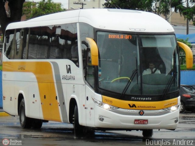 Viação Araguarina 11015 na cidade de Goiânia, Goiás, Brasil, por Douglas Andrez. Número da foto: #276330.