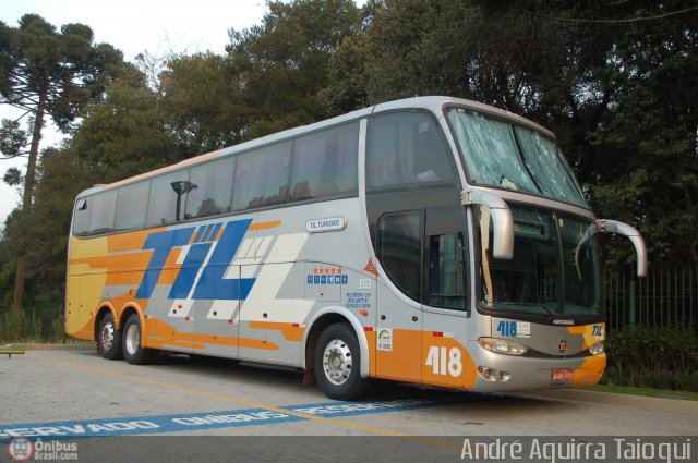 TIL Transportes Coletivos 418 na cidade de Curitiba, Paraná, Brasil, por André Aguirra Taioqui. Número da foto: #293762.