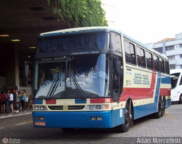 Transporte Coletivo Santa Maria 268 na cidade de Belo Horizonte, Minas Gerais, Brasil, por Adão Raimundo Marcelino. Número da foto: #294120.