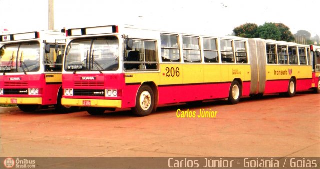Transurb EBTU 206 na cidade de Goiânia, Goiás, Brasil, por Carlos Júnior. Número da foto: #293320.