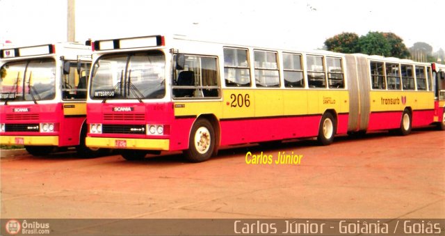 Transurb EBTU 206 na cidade de Goiânia, Goiás, Brasil, por Carlos Júnior. ID da foto: 293320.