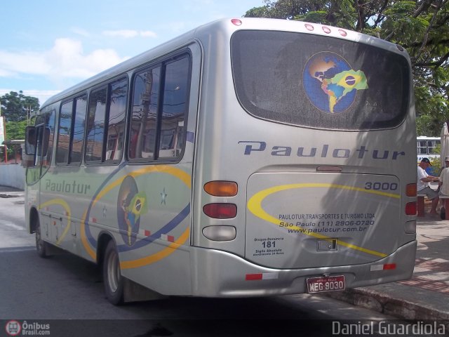 Paulotur Transporte e Turismo 3000 na cidade de Palhoça, Santa Catarina, Brasil, por Daniel Guardiola. Número da foto: #293531.