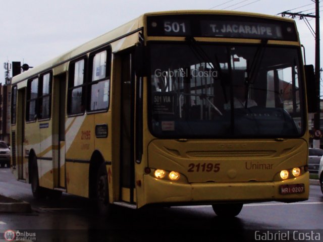 Unimar Transportes 21195 na cidade de Vitória, Espírito Santo, Brasil, por Gabriel Costa. ID da foto: 294562.