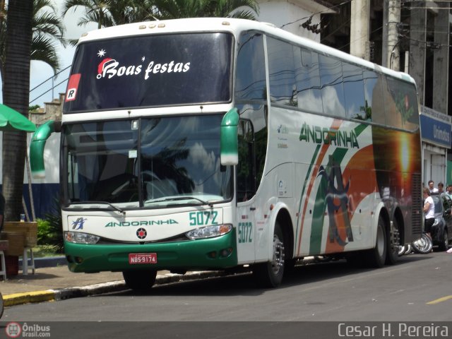 Empresa de Transportes Andorinha 5072 na cidade de Araçatuba, São Paulo, Brasil, por Cesar H. Pereira. Número da foto: #296351.