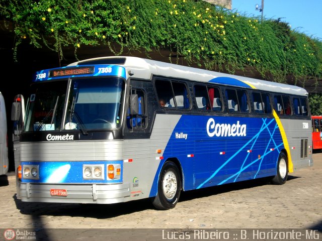 Viação Cometa 7308 na cidade de Belo Horizonte, Minas Gerais, Brasil, por Lucas  Ribeiro. ID da foto: 296214.