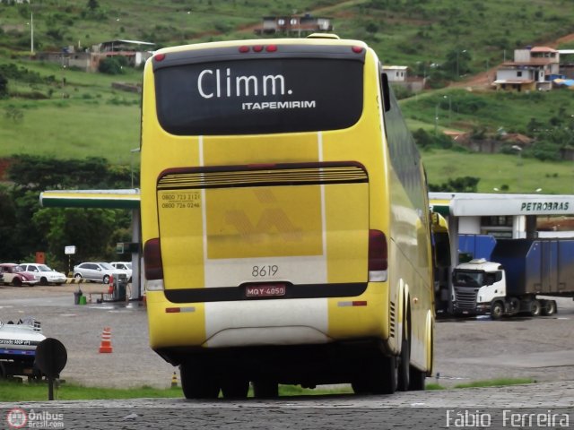 Viação Itapemirim 8619 na cidade de João Monlevade, Minas Gerais, Brasil, por Fábio  Ferreira. ID da foto: 296030.