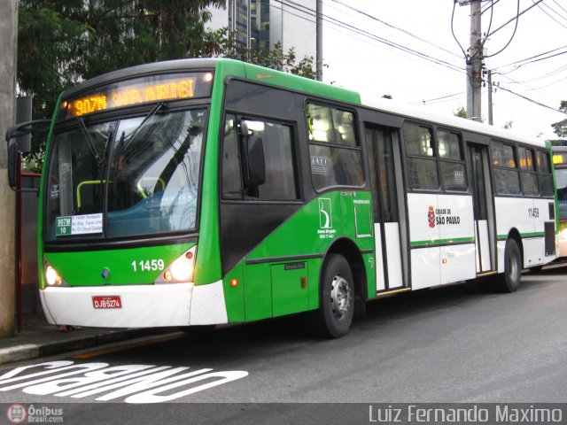 Viação Santa Brígida 1 1459 na cidade de São Paulo, São Paulo, Brasil, por Luiz Fernando Maximo. ID da foto: 296024.