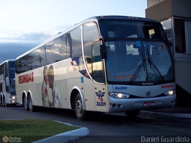 Reunidas Transportes Coletivos 26209 na cidade de Florianópolis, Santa Catarina, Brasil, por Daniel Guardiola. Número da foto: #297702.