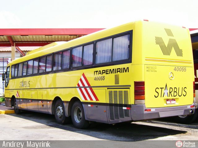 Viação Itapemirim 40055 na cidade de Perdões, Minas Gerais, Brasil, por Andrey Gustavo. Número da foto: #297553.