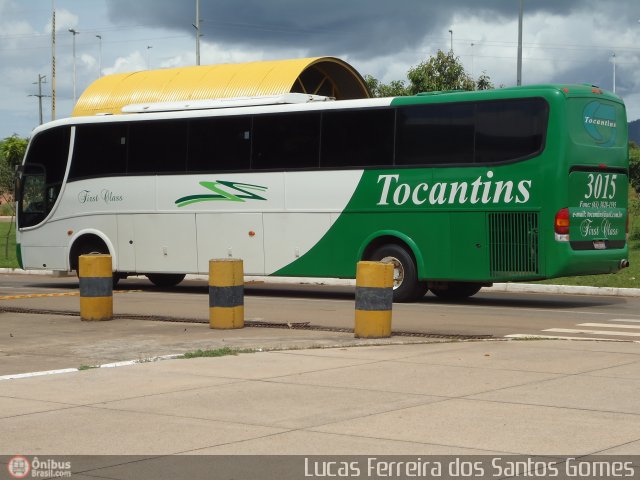 Tocantins Transportes e Turismo 3015 na cidade de Palmas, Tocantins, Brasil, por Lucas Ferreira dos Santos Gomes. ID da foto: 298082.