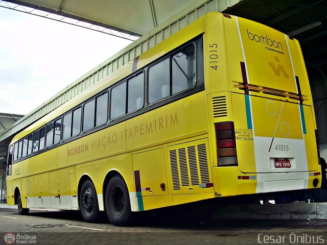 Viação Itapemirim 41015 na cidade de Belo Horizonte, Minas Gerais, Brasil, por César Ônibus. ID da foto: 299377.