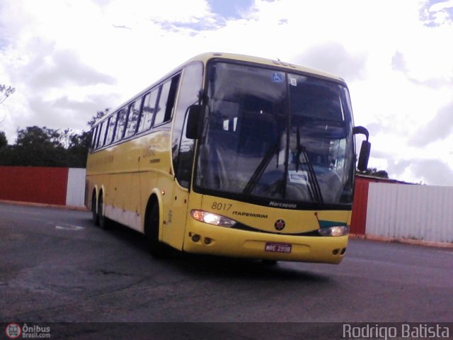 Viação Itapemirim 8017 na cidade de Brasília, Distrito Federal, Brasil, por Rodrigo Batista. Número da foto: #299227.