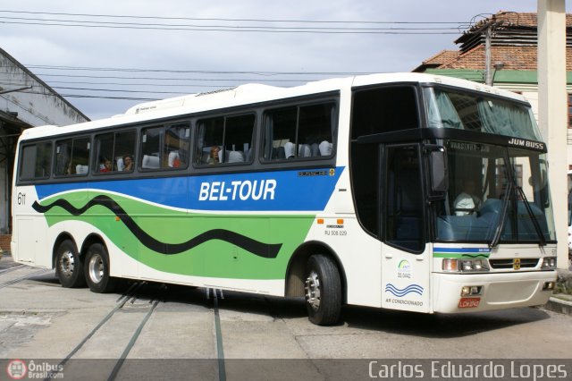 Bel-Tour Transportes e Turismo 611 na cidade de Rio de Janeiro, Rio de Janeiro, Brasil, por Carlos Eduardo Lopes. ID da foto: 299148.