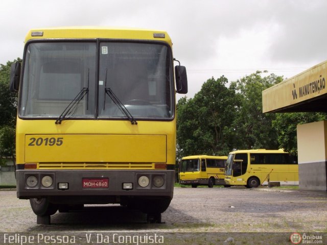 Viação Itapemirim 20195 na cidade de Vitória da Conquista, Bahia, Brasil, por Felipe Pessoa de Albuquerque. ID da foto: 299801.