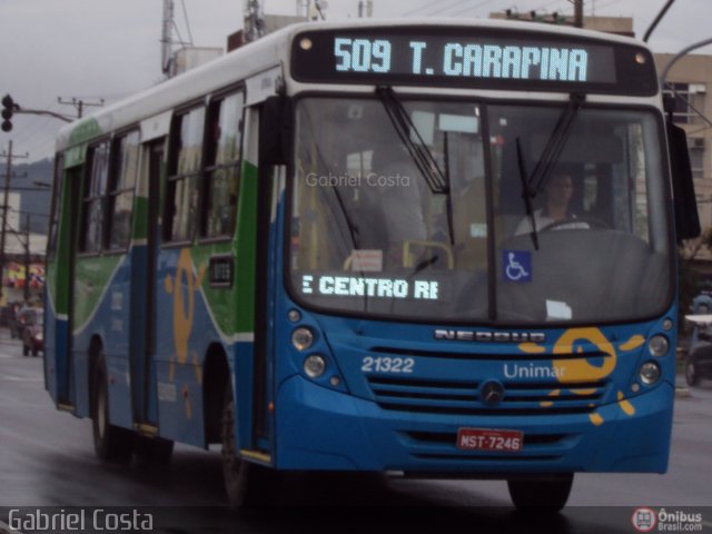 Unimar Transportes 21322 na cidade de Vitória, Espírito Santo, Brasil, por Gabriel Costa. ID da foto: 299585.