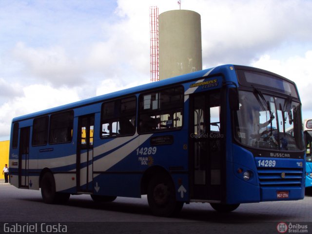 Viação Praia Sol 14289 na cidade de Vila Velha, Espírito Santo, Brasil, por Gabriel Costa. Número da foto: #300563.