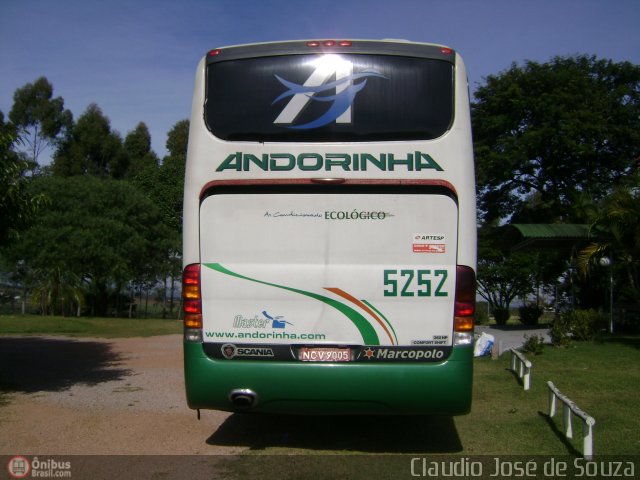 Empresa de Transportes Andorinha 5252 na cidade de Itupeva, São Paulo, Brasil, por Claudio José de Souza. Número da foto: #301969.