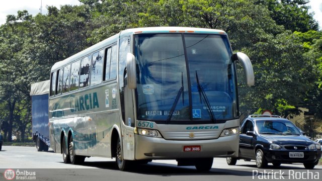 Viação Garcia 6578 na cidade de Maringá, Paraná, Brasil, por Patrick Rocha. Número da foto: #301488.