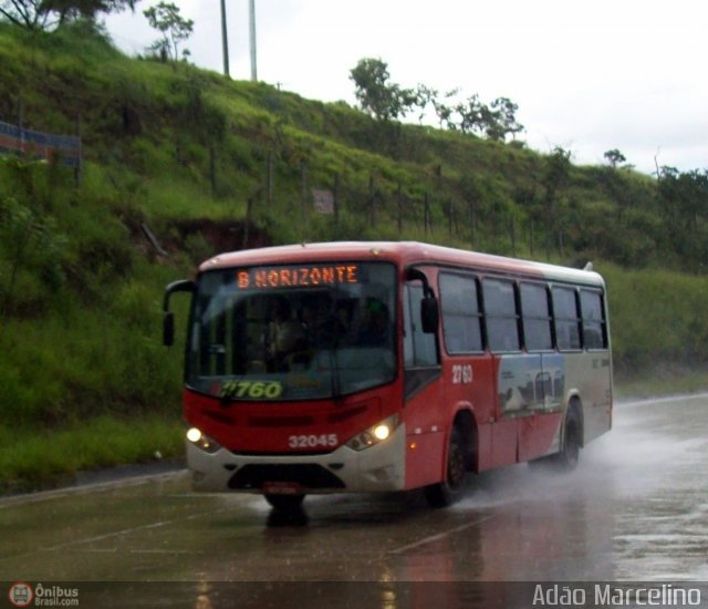 Transvia Transporte Coletivo 32045 na cidade de Belo Horizonte, Minas Gerais, Brasil, por Adão Raimundo Marcelino. ID da foto: 302907.