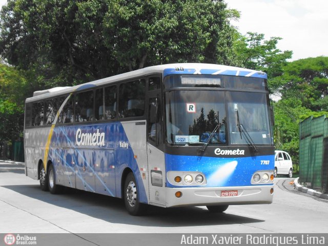 Viação Cometa 7707 na cidade de São Paulo, São Paulo, Brasil, por Adam Xavier Rodrigues Lima. ID da foto: 304148.