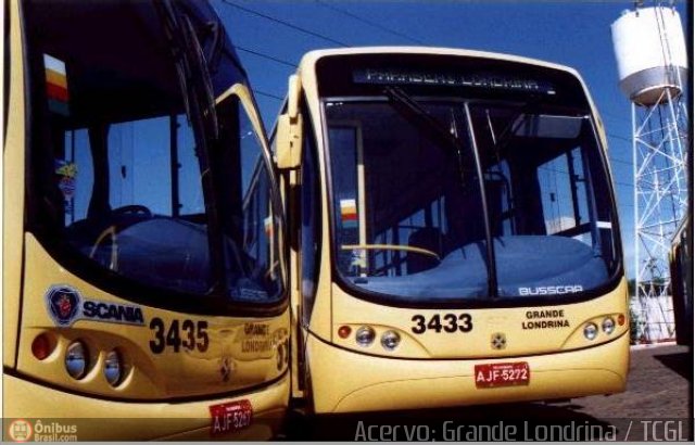 TCGL - Transportes Coletivos Grande Londrina 3435 na cidade de Londrina, Paraná, Brasil, por André Aguirra Taioqui. Número da foto: #304898.