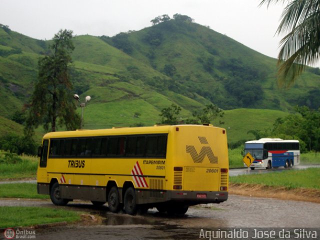 Viação Itapemirim 20601 na cidade de Leopoldina, Minas Gerais, Brasil, por Aguinaldo José da Silva. ID da foto: 278316.