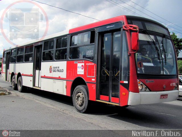 Himalaia Transportes > Ambiental Transportes Urbanos 4 1110 na cidade de São Paulo, São Paulo, Brasil, por Nerilton F.  ônibus. Número da foto: #279540.