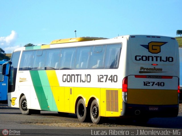 Empresa Gontijo de Transportes 12740 na cidade de João Monlevade, Minas Gerais, Brasil, por Lucas  Ribeiro. Número da foto: #279777.