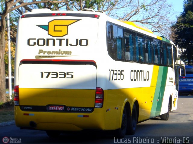 Empresa Gontijo de Transportes 17335 na cidade de Vitória, Espírito Santo, Brasil, por Lucas  Ribeiro. Número da foto: #279782.