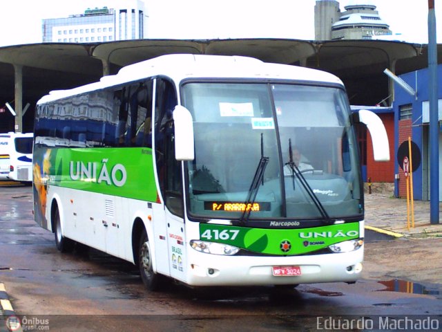 Empresa União de Transportes 4167 na cidade de Porto Alegre, Rio Grande do Sul, Brasil, por Eduardo Machado. ID da foto: 279661.